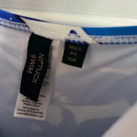 Floral Blue Women's One Piece Swimsuit - Picture 6 of 12